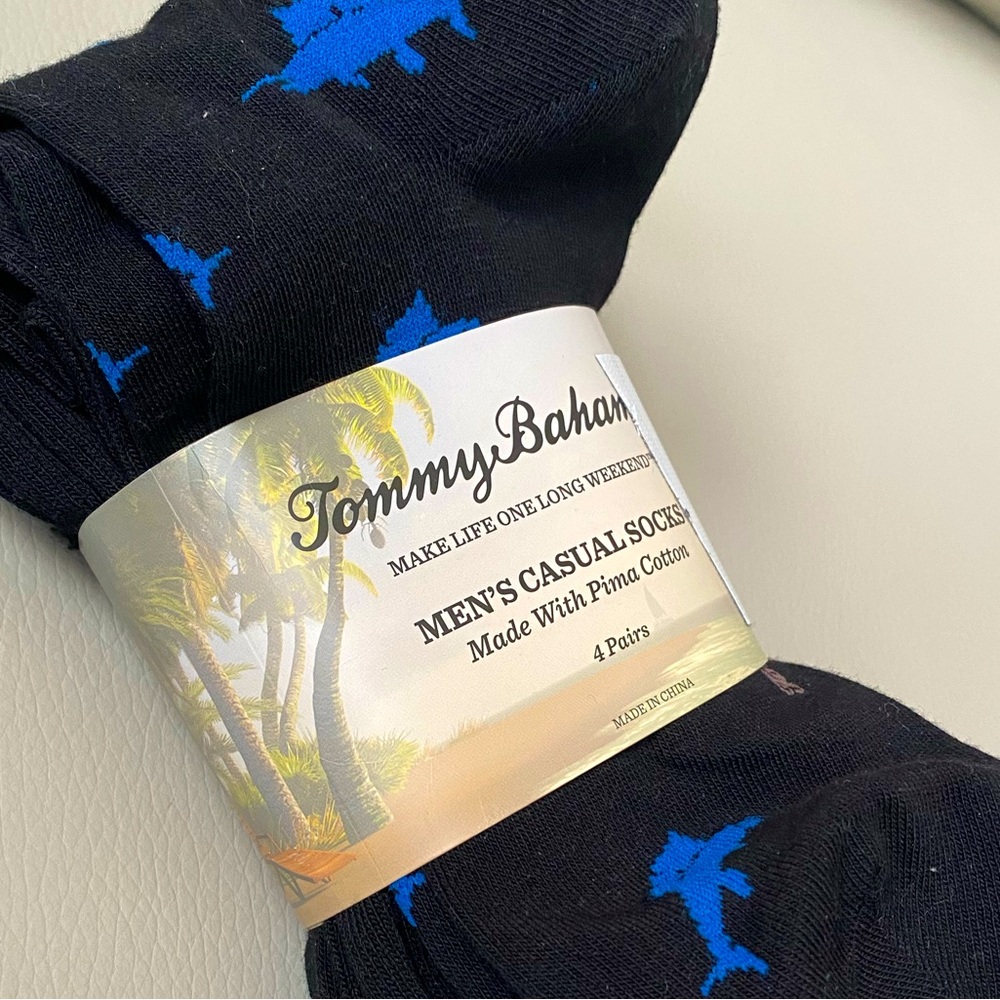 Tommy Bahama socks -  4 pairs Mens casual socks